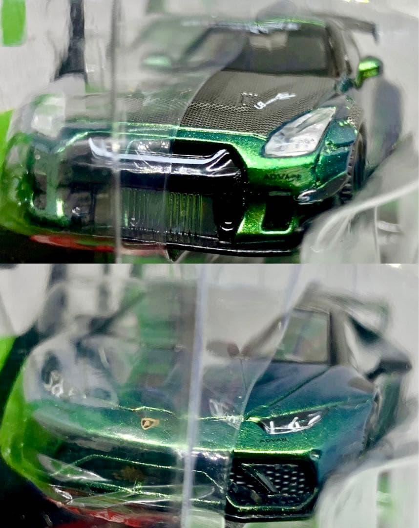 MINI GT TARMAC LBWK GT-R ウラカンGT マジックグリーン