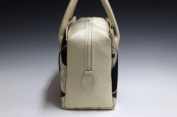 新品未使用品　京都 西陣織正絹帯地使用　利休バッグお茶席　25901