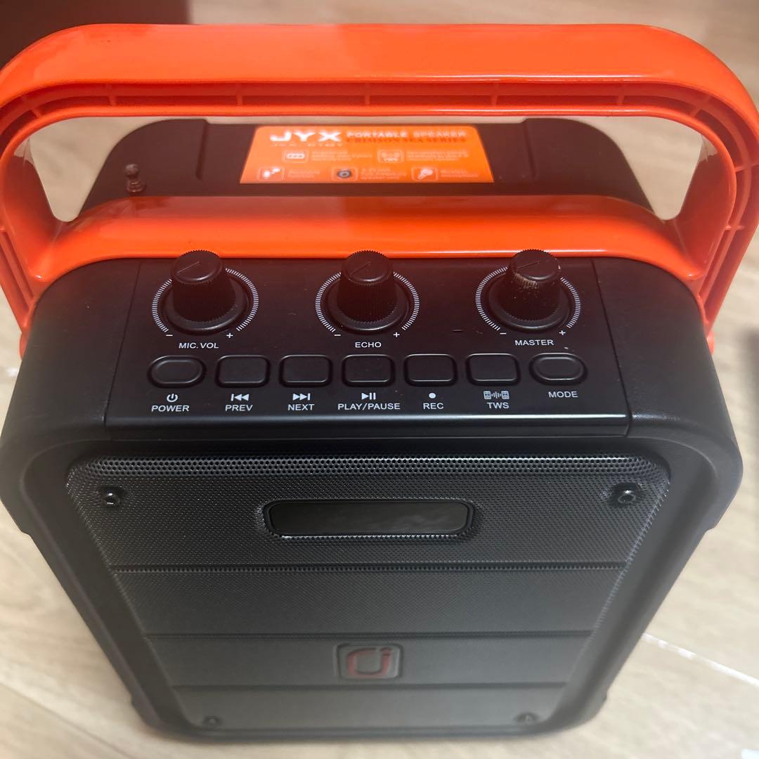 JYX ポータブルスピーカー　マイク付き
