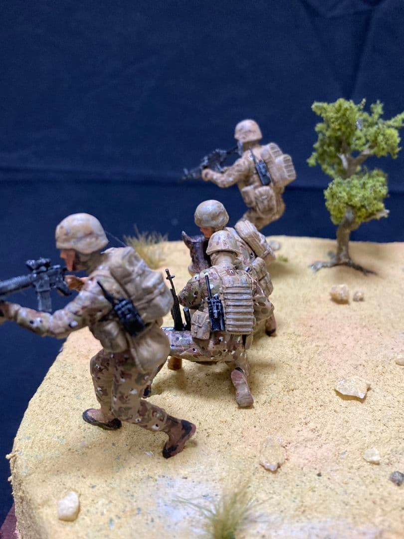 アフガニスタン撤退U.S.Navy CH-46D　ミリタリー　ジオラマ