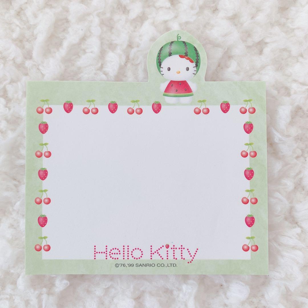 【レア】サンリオ ハローキティ フロッピーケース入り フルーツメモ