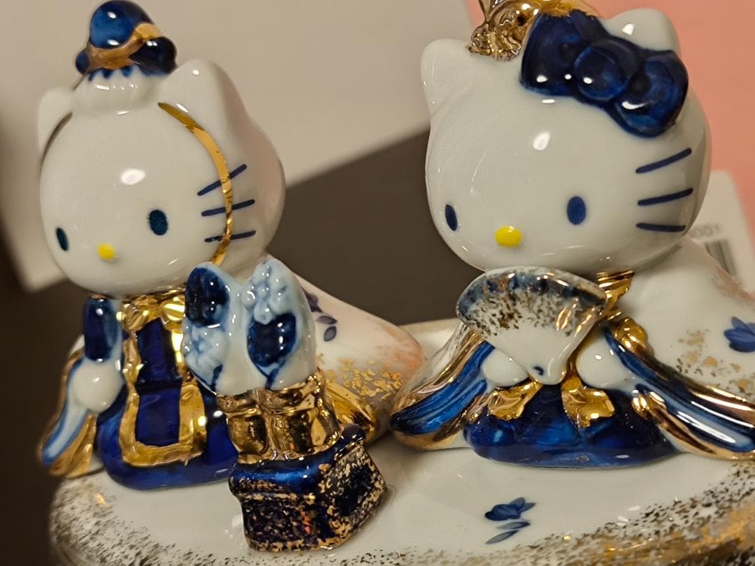 HELLOKITTY ハローキティ ダニエル　サンリオ　オルゴール　陶器 雛人形