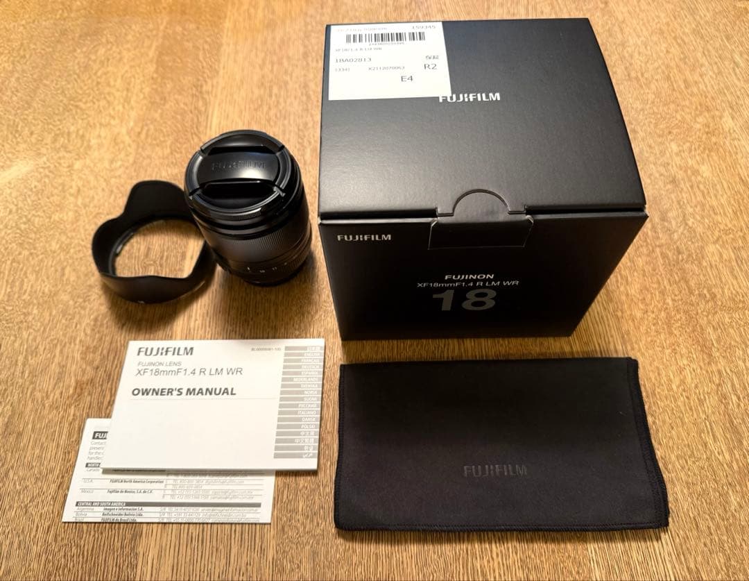 【美品】富士フイルム XF18mm F1.4 R LM WR