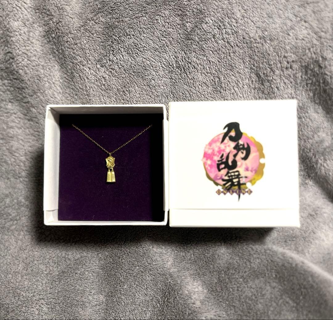 新品 刀剣乱舞 鶯丸 U-TREASURE ネックレス K18イエローゴールド