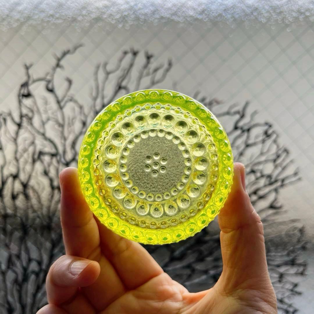 骨董　時代ガラス　フィンランド　グラッポニア グラス　コップ　ウラン１客