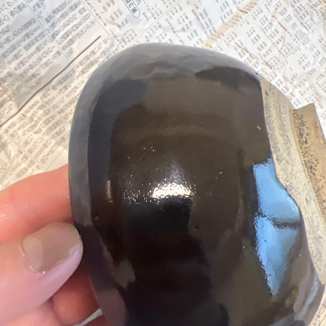 黒い茶碗 光沢仕上げ