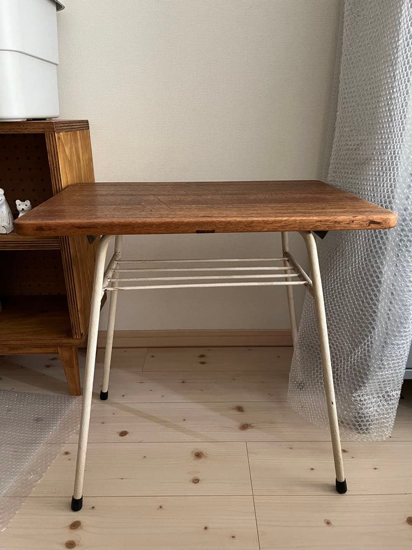 ヴィンテージ　レトロ　鉄脚テーブル　アイアンテーブル　サイドテーブル