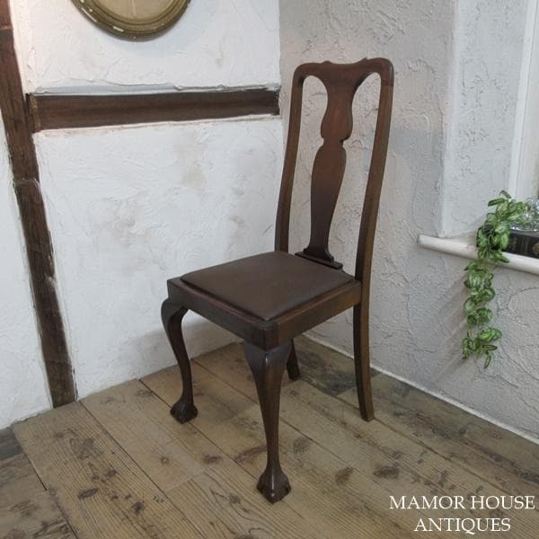 イギリス アンティーク 家具 ダイニングチェア 椅子 イス 英国 4165e