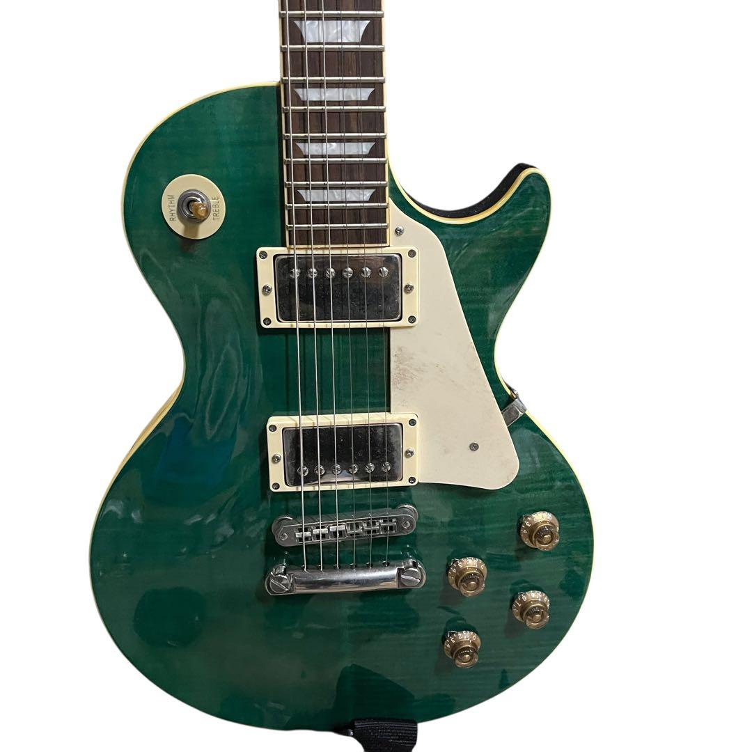 【メ0111-21】 Burny LespaulCustomレスポールグリーン
