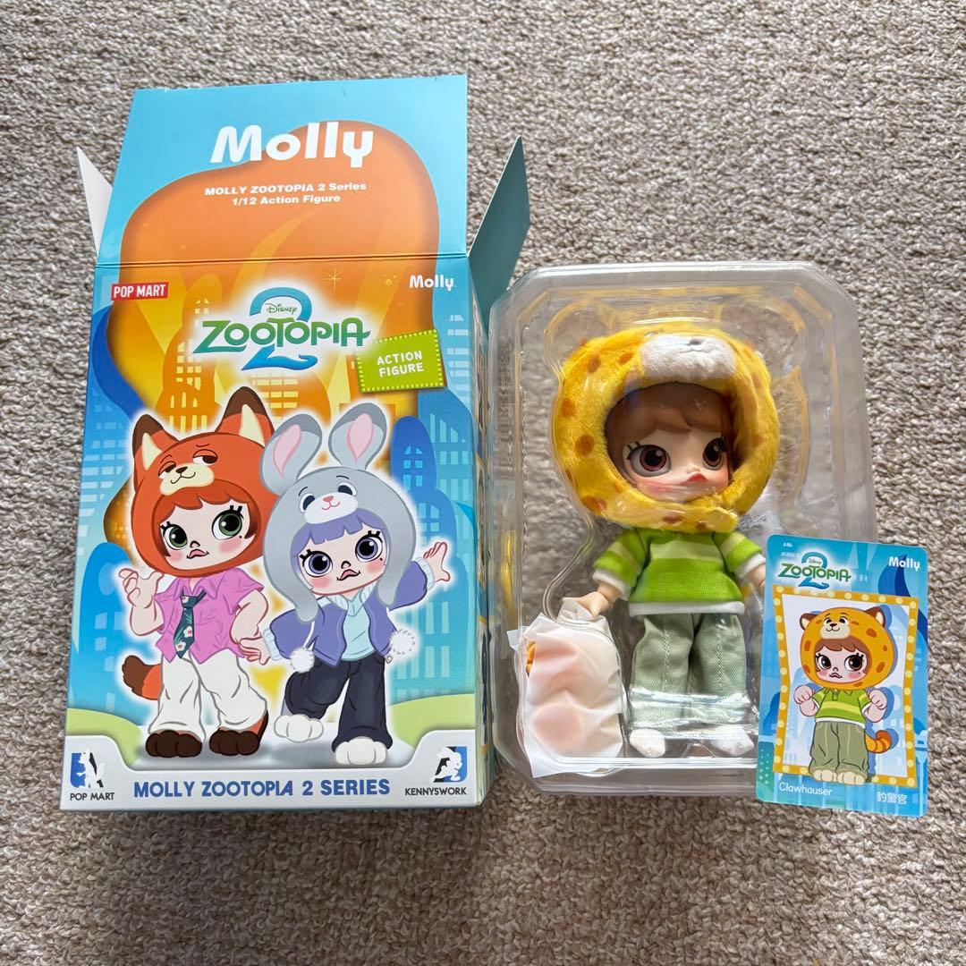 popmart Molly ズートピア2 シリーズ1/12アクションフィギュア