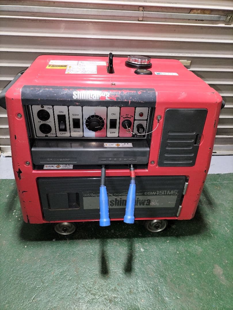 新ダイワエンジン溶接機egw151ms　発電機定格25A　メンテナス品！