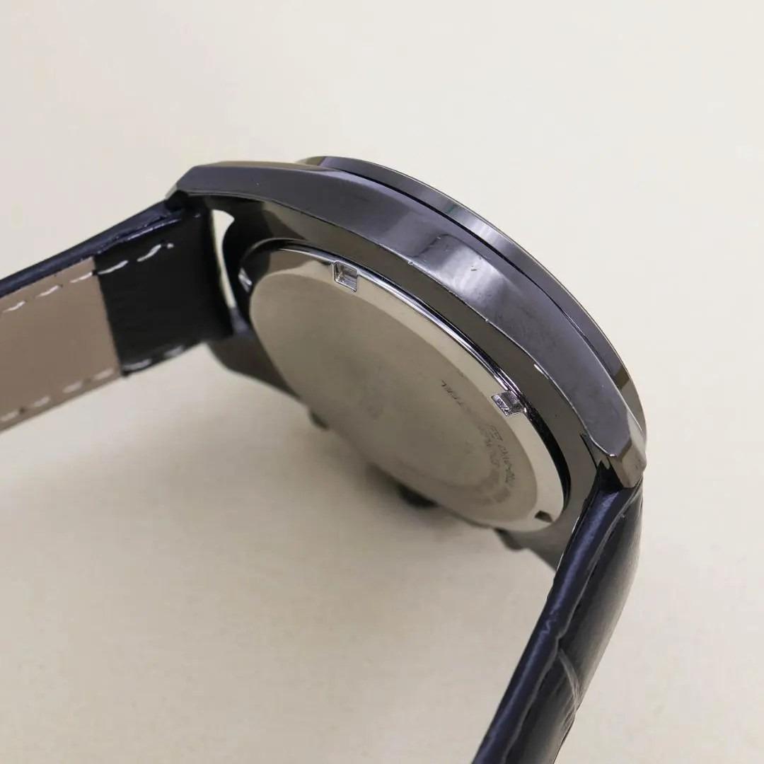 稼働 SEIKO 腕時計 クロノグラフ ブラック デイト 新品電池 2547