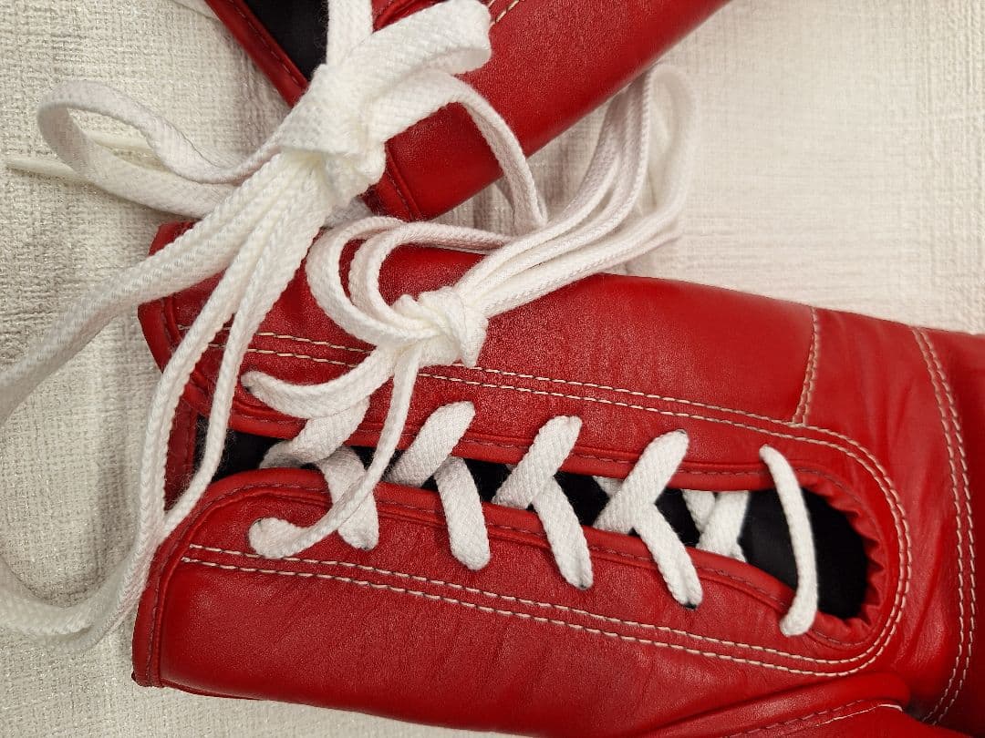 WINDY 赤 ボクシンググローブ 8oz 紐タイプ