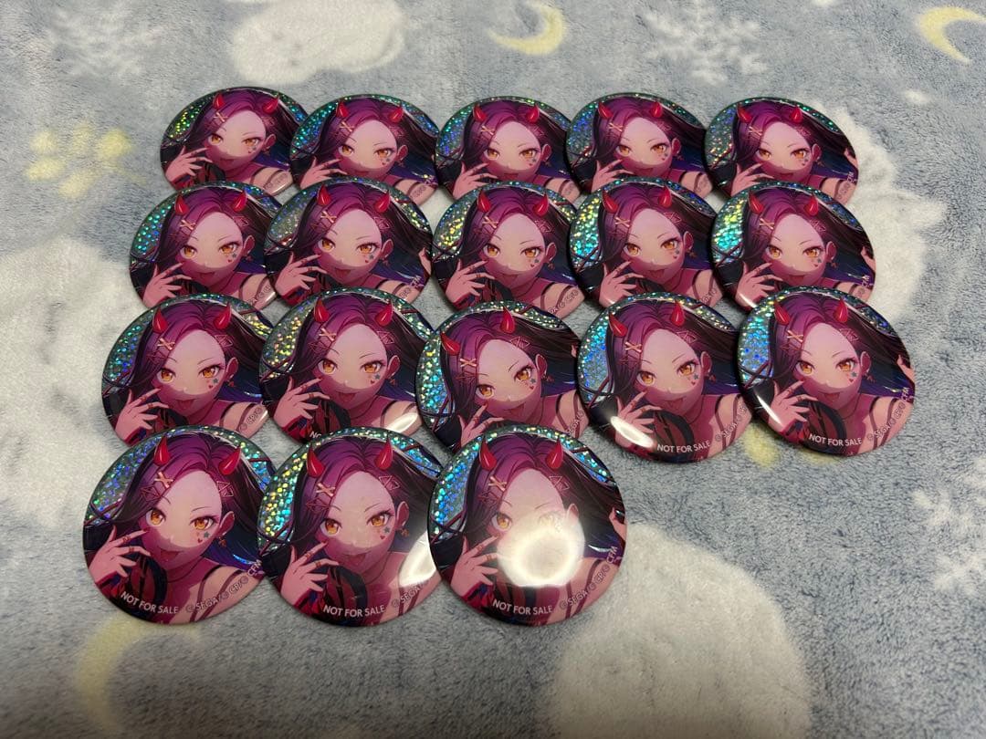 プロセカ 白石杏 5A 特典缶 缶バッジ グリッター缶バッジ カラフェス