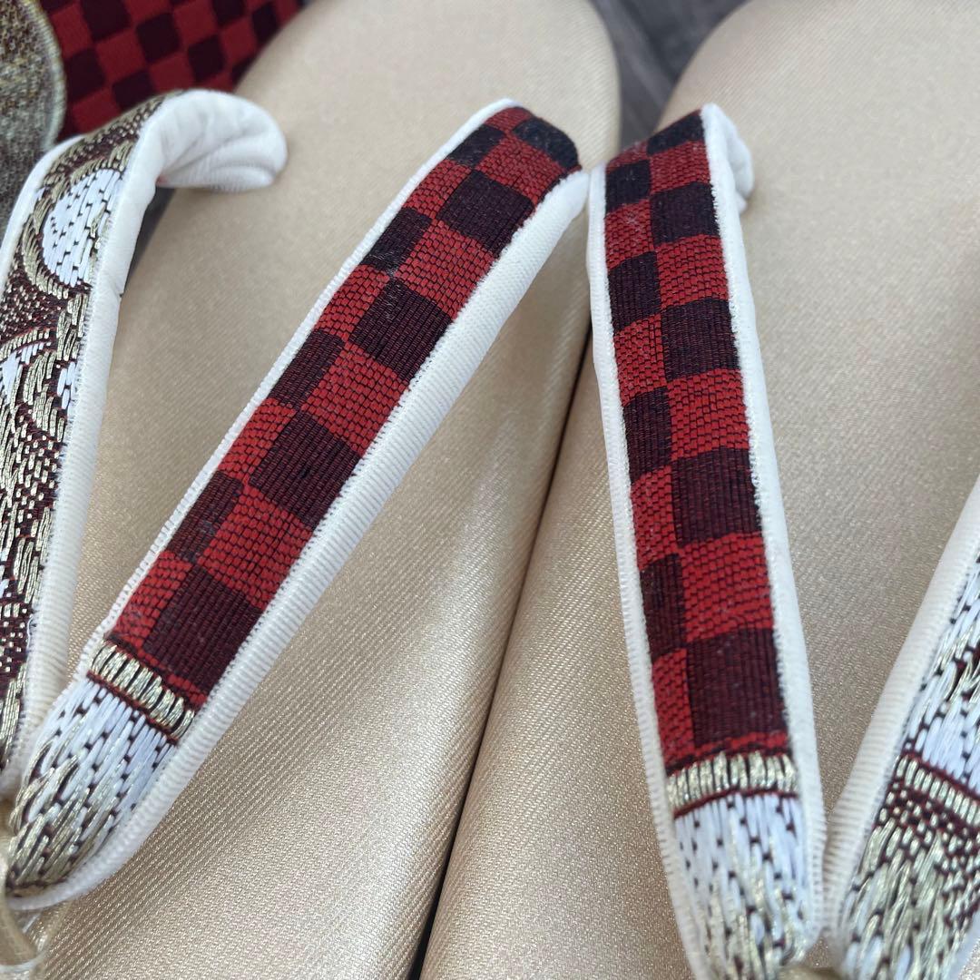 そ✨2007振袖などに✨西陣織 草履バッグ Lサイズ 少々訳あり新品