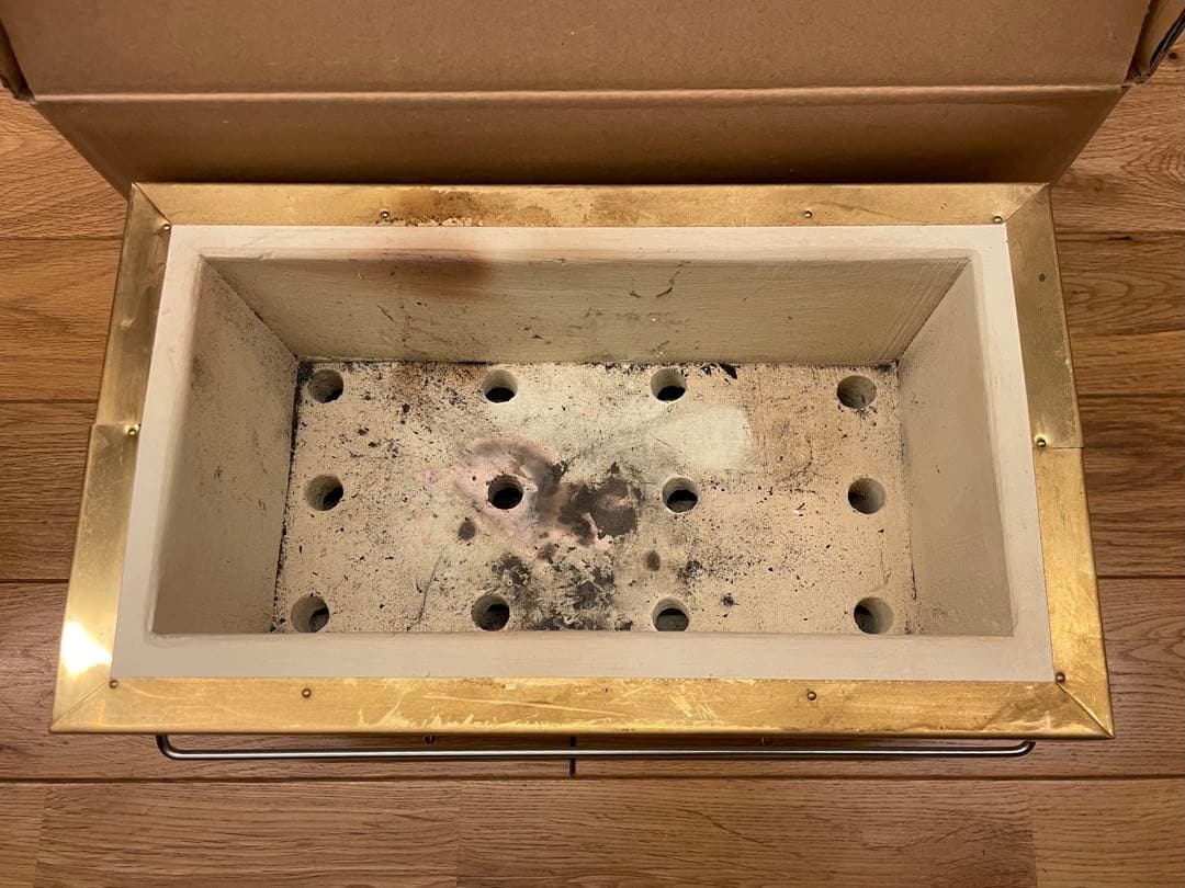 【入手困難】能登燃焼器工業 純珪藻土切出し七輪 長角32㎝