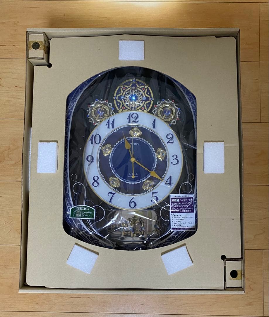 SEIKO ウェーブシンフォニー RE563K 電波掛時計 からくり時計