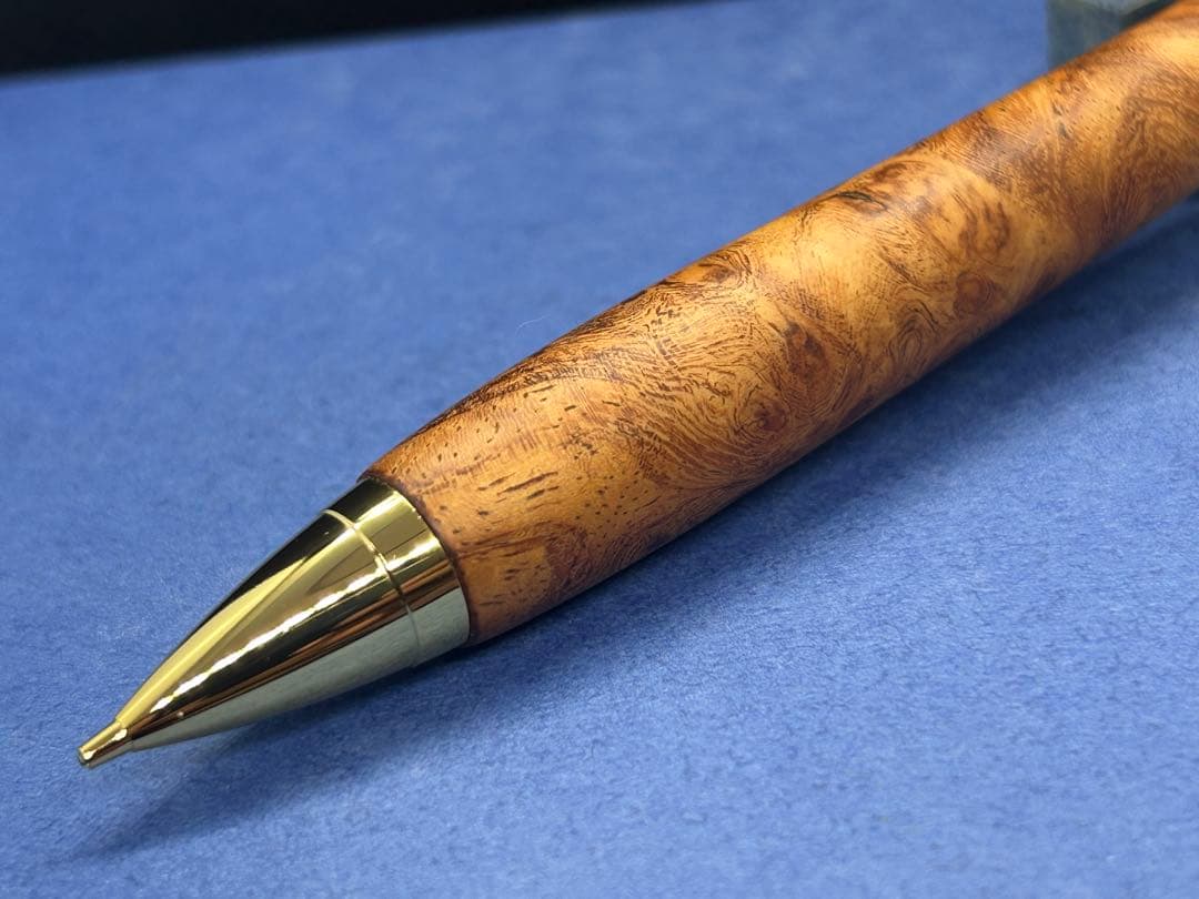 【早い者勝ち】極上花梨瘤　シャープペンシル0.5 加藤金属　ハンドメイド