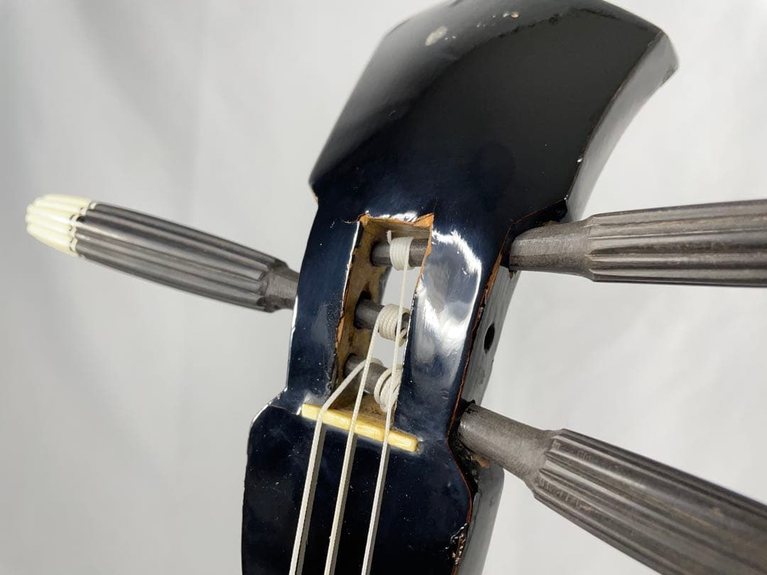 沖縄三線 本皮1枚張り 黒木系棹