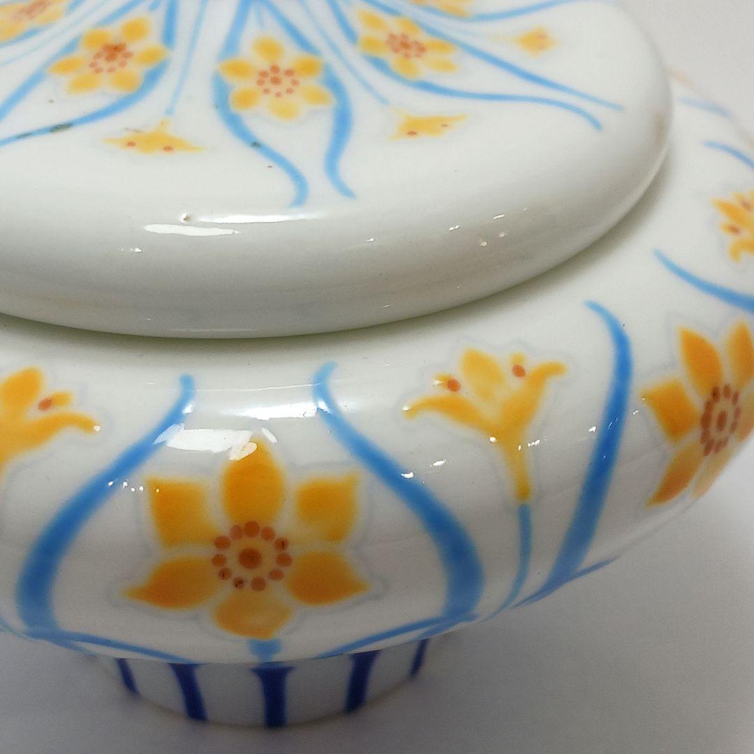 Y720 セーブル ヴィンテージ フランス製 希少 水仙図蓋物　ten