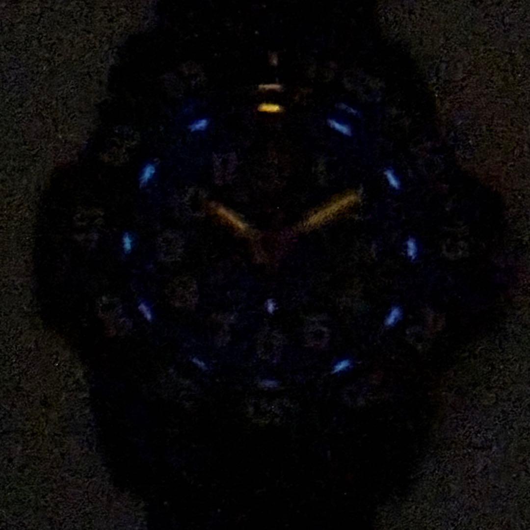 【美品】 ルミノックス 3500 腕時計 ブラック ブルー文字盤 デイト 稼働