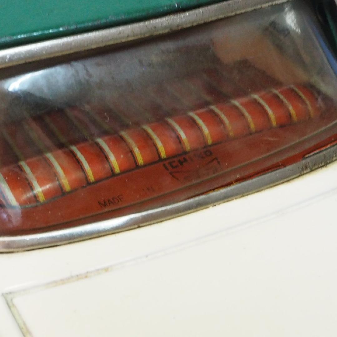 イチコー【日野コンテッサ 緑/白 ホイル1個交換ミラー自作】ブリキ ミニカー箱無