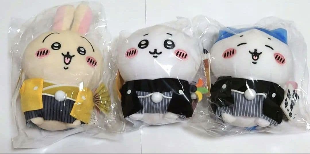 【未開封】ちいかわマーケット ぽてたまぬいぐるみ 正月 3種セット