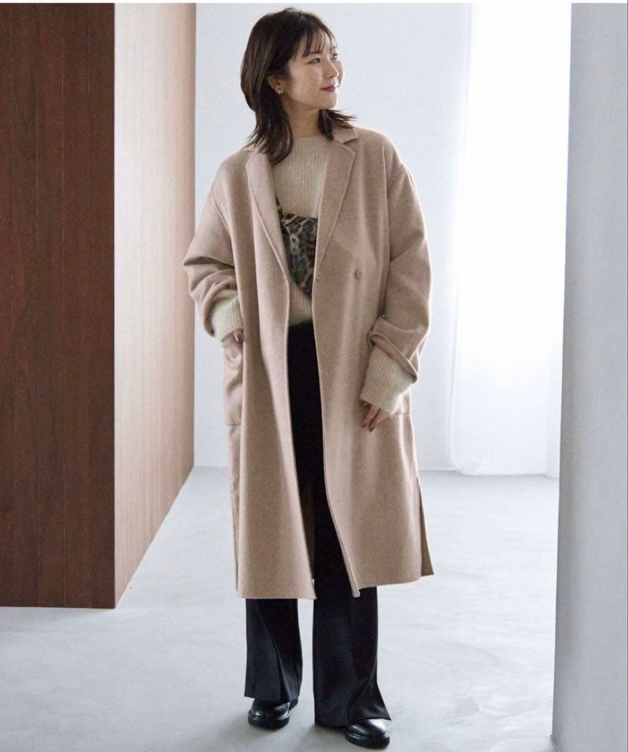 SLOBE IENA 定番のHAMILTONWOOLシリーズ チェスターコート