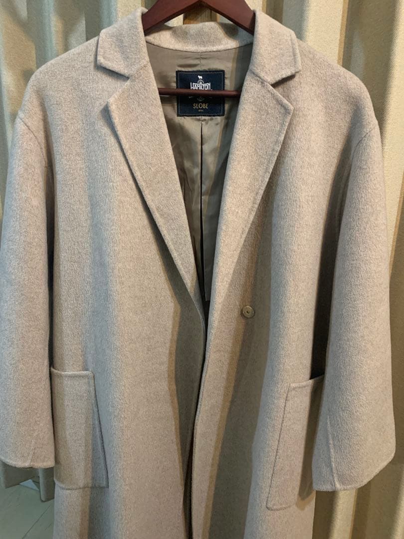 SLOBE IENA 定番のHAMILTONWOOLシリーズ チェスターコート