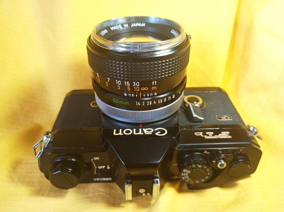 CANONーFTb＋FD50mm 1：1.4【きれいな作動品中古】