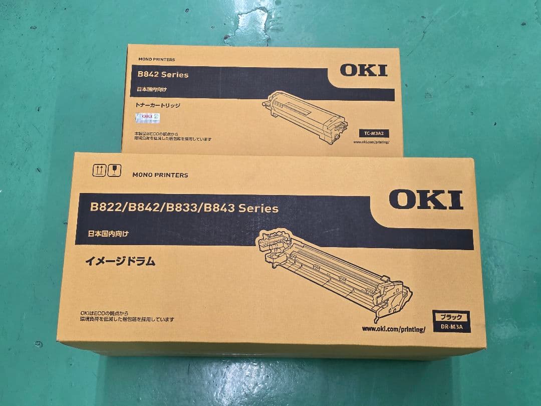 OKI DR-M3A ドラム　TC-M3A2トナーカートリッジ