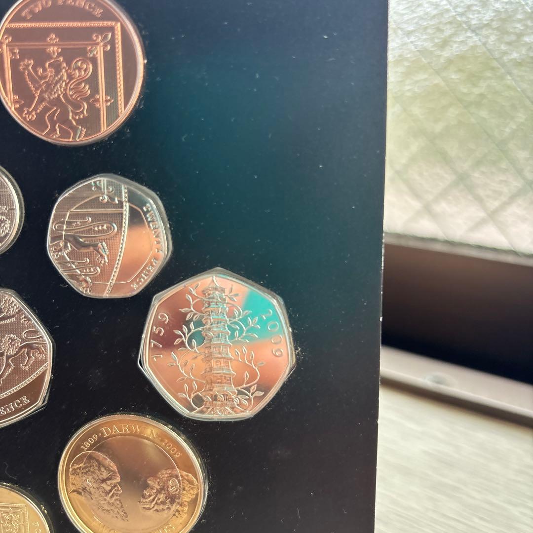 超希少 2009年 イギリス キューガーデン 50ペンス硬貨