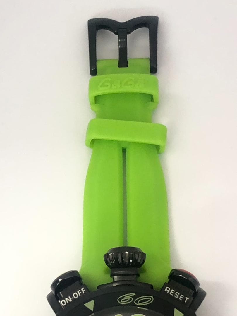 動作OK GaGa MILANO ガガミラノ マヌアーレ48 ラバー 腕時計