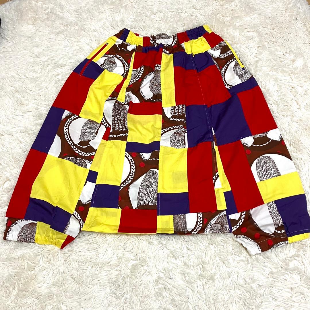 【極美品】コムデギャルソン　レディース　パッチワークデザイン　サルエルパンツ