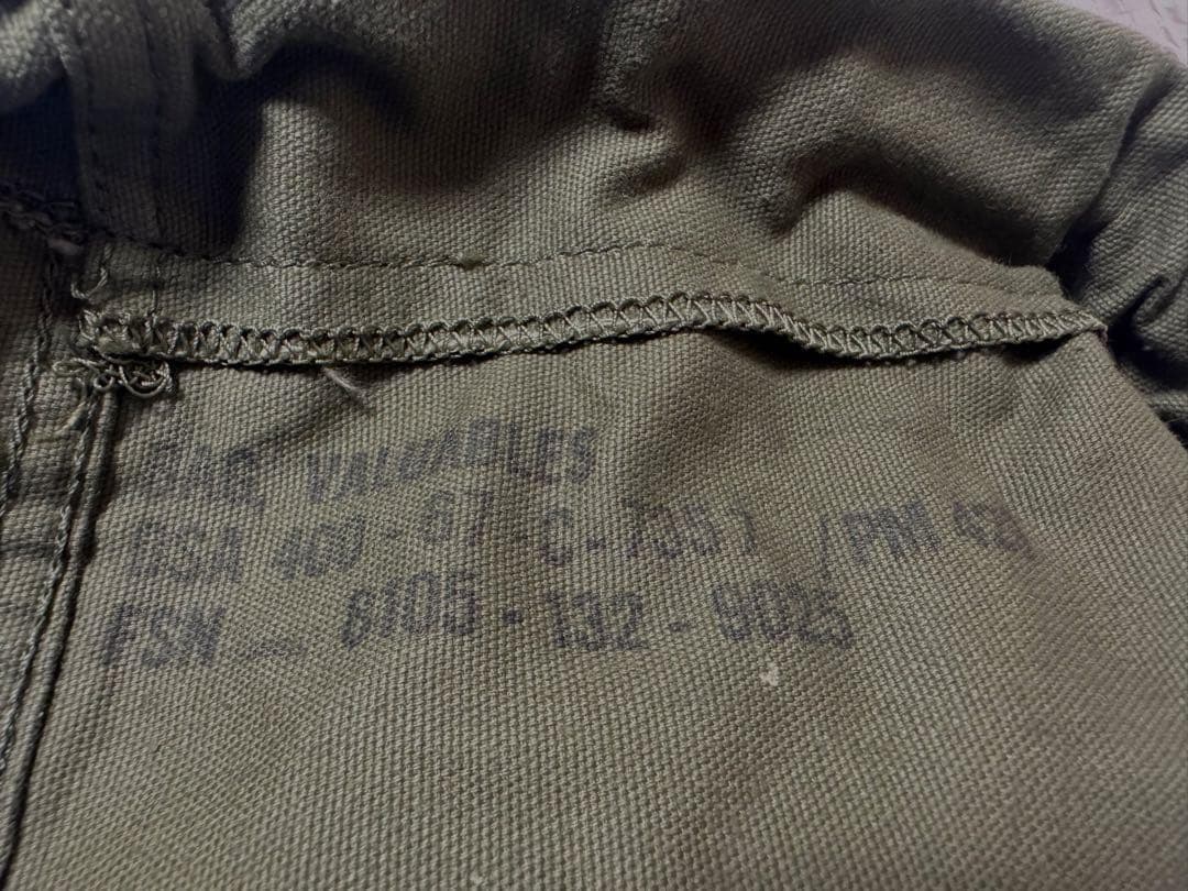 米軍 実物 60年代 貴重品袋 639