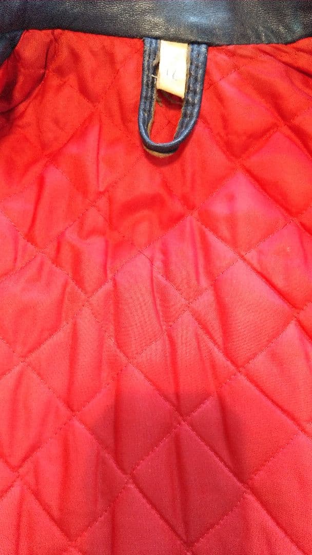 貴重ヴィンテージ ７０'s英国製　G-MAC　ブルーレザーライダース　ロンジャン