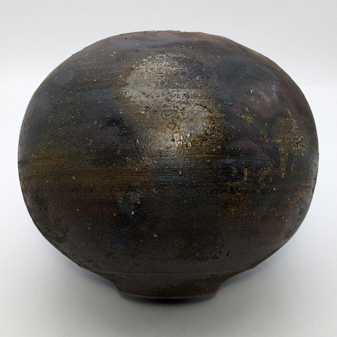 西川政美 備前焼 壷 合箱 壺 つぼ 花入 花器 フラワーベース 置物 花瓶