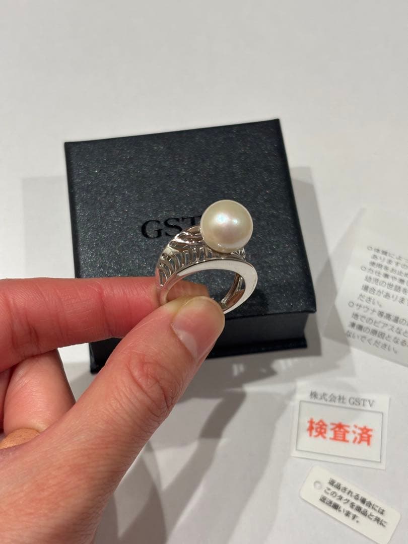 龍*マ様 【美品/箱あり】GSTV シルバー リング SV950Pd ※発送は1