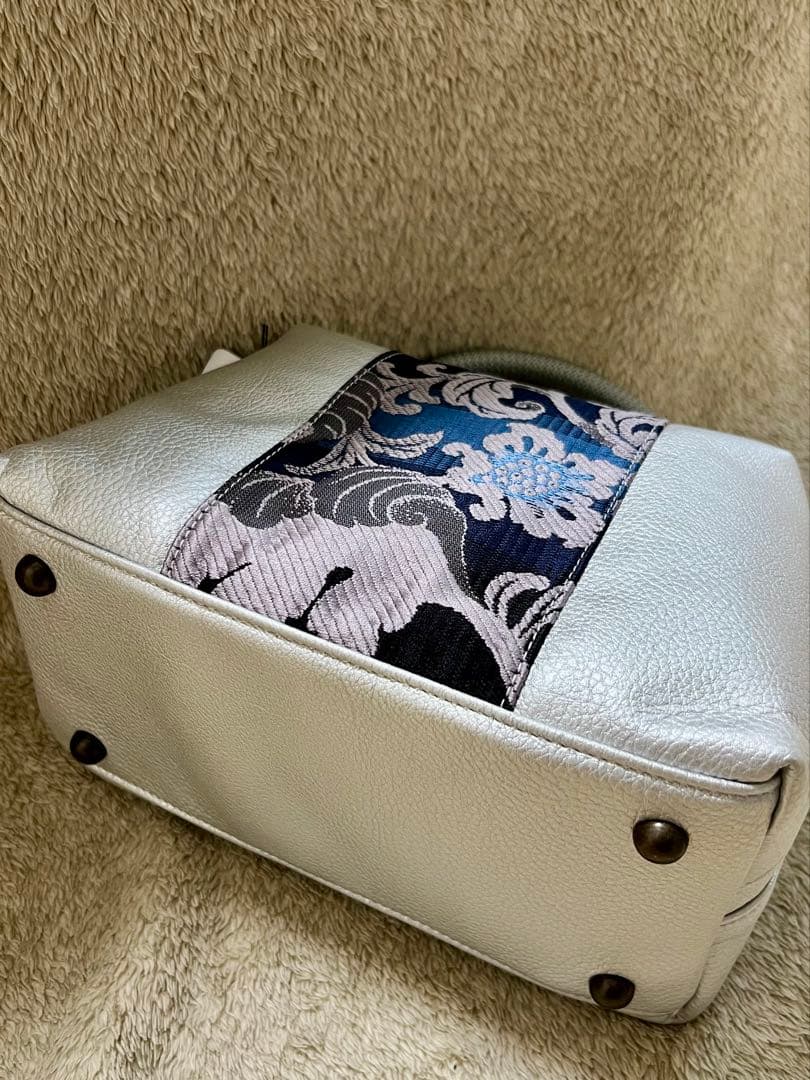 和装バッグ　博多織 花柄　未使用