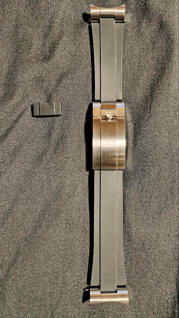 【美品】正規品 TUDER ブラックベイ 58 GMT 専用 ラバーベルト