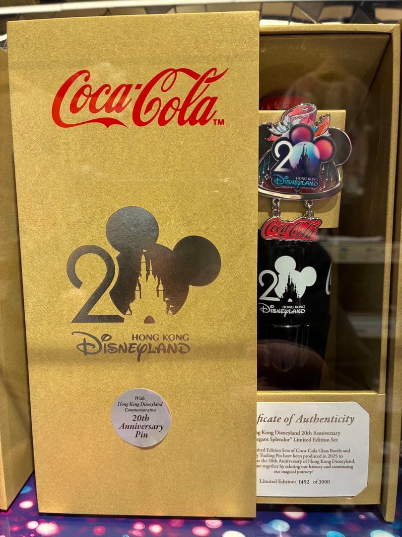 Coca-Cola 香港ディズニーランド 20周年ピン