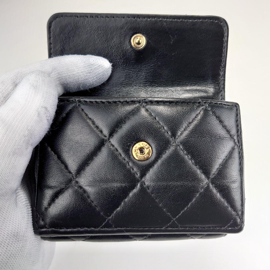 【めめ様用】シャネル　マトラッセ三つ折り　ナノ財布　【希少・カンボン柄】2197