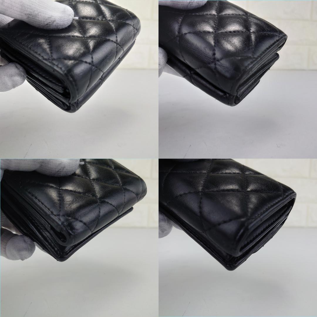 【めめ様用】シャネル　マトラッセ三つ折り　ナノ財布　【希少・カンボン柄】2197