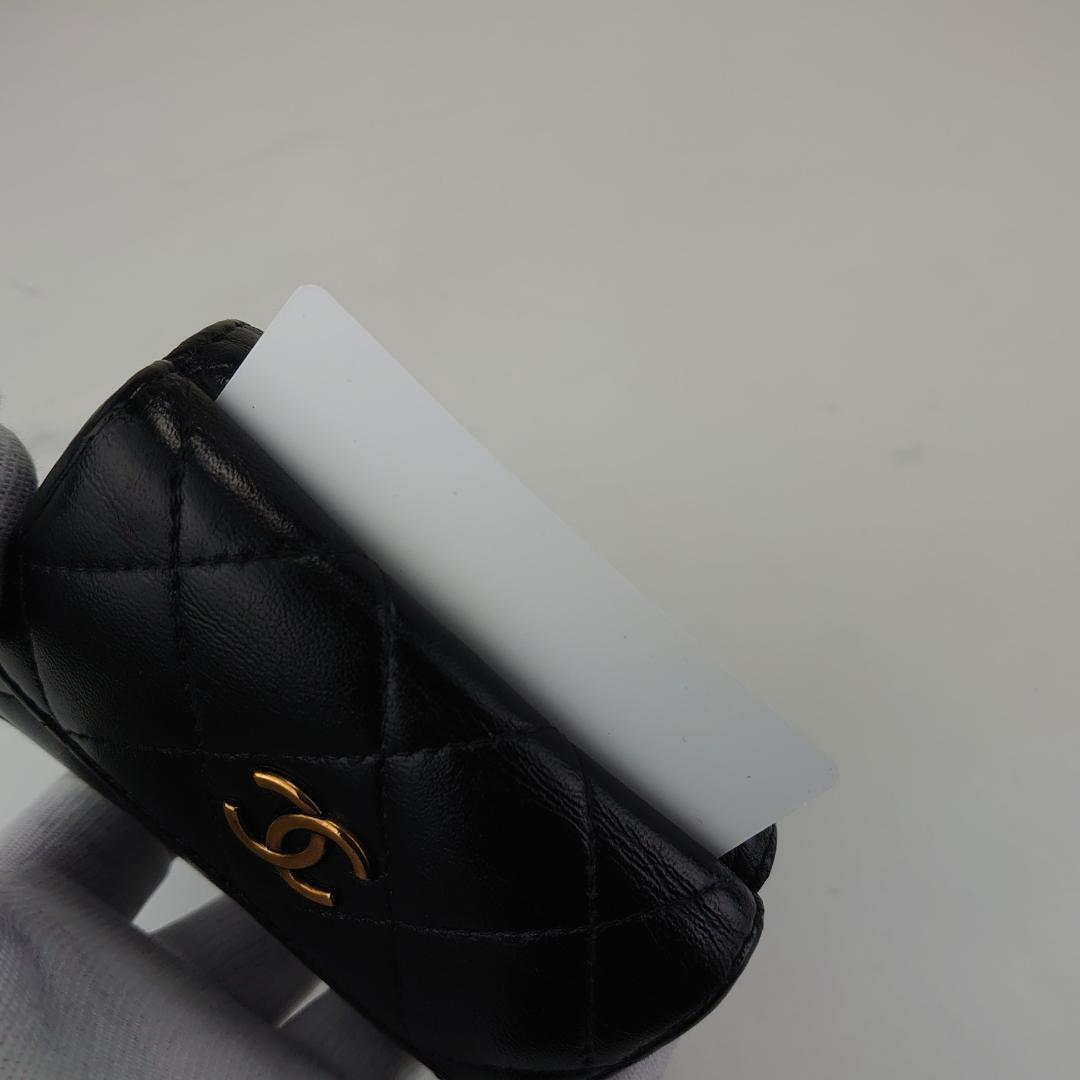 【めめ様用】シャネル　マトラッセ三つ折り　ナノ財布　【希少・カンボン柄】2197