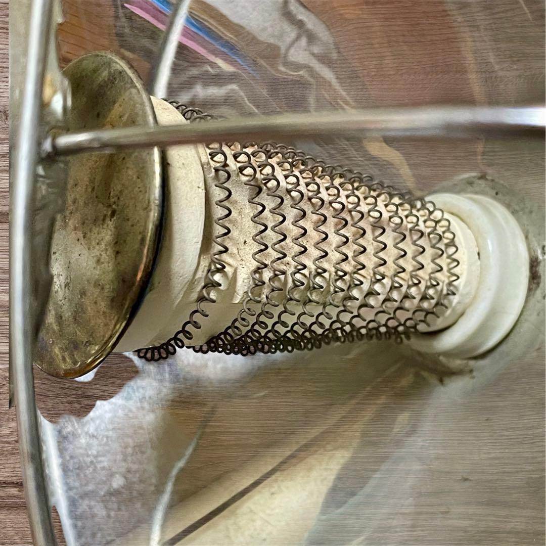 昭和レトロ　貴重品　東京芝浦電気株式会社　東芝　可愛い電気ストーブ　丸形　赤