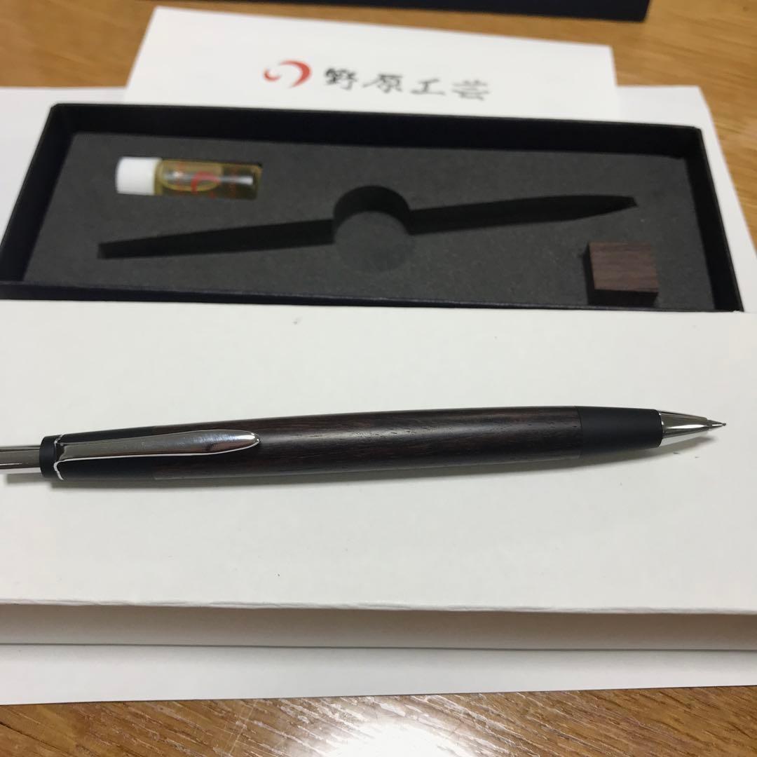 【新品・未使用】2022年　野原工芸 旧型 シャーペン インドローズウッド