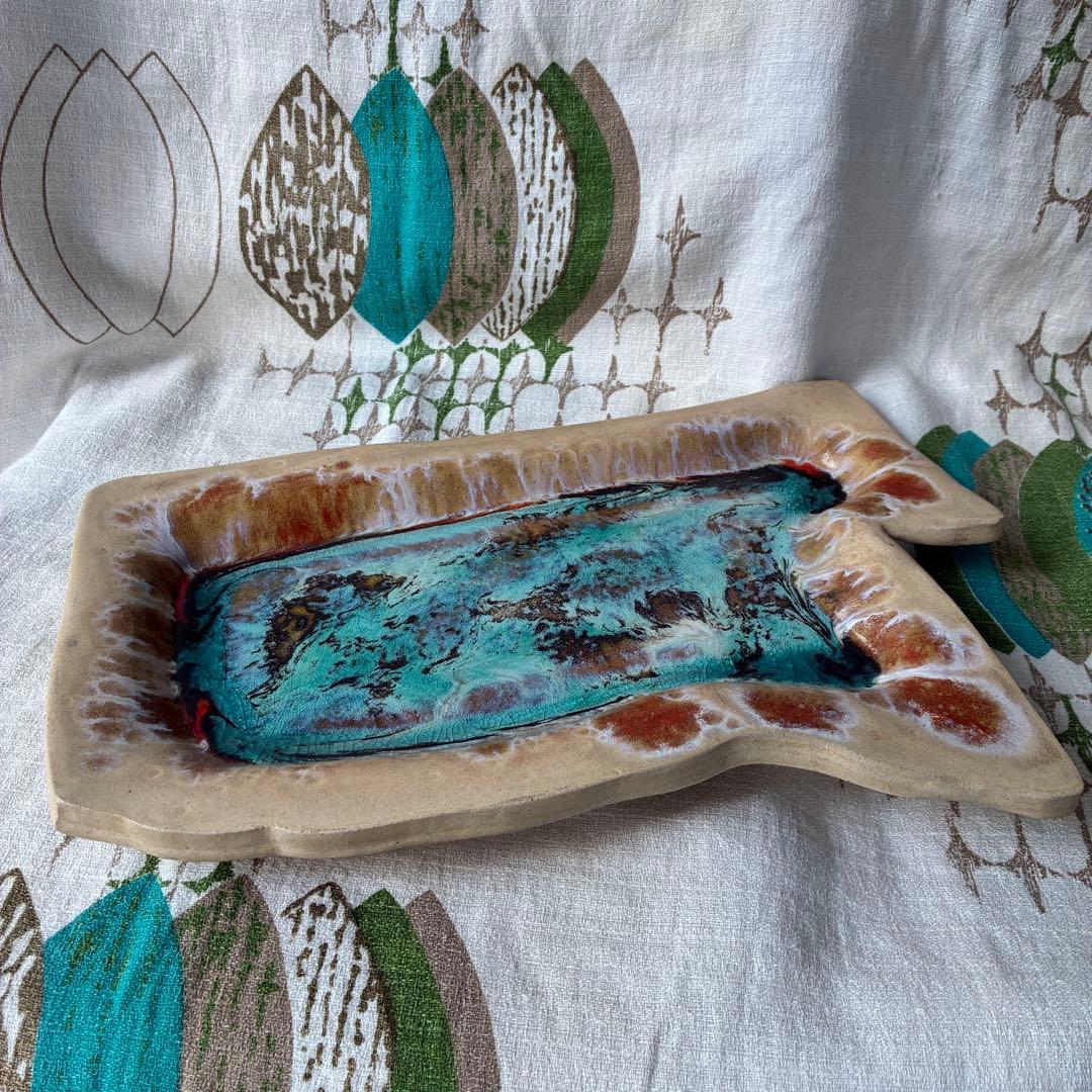 希少BIG！50s～60sアメリカアンティーク　ミッドセンチュリー大皿　USA