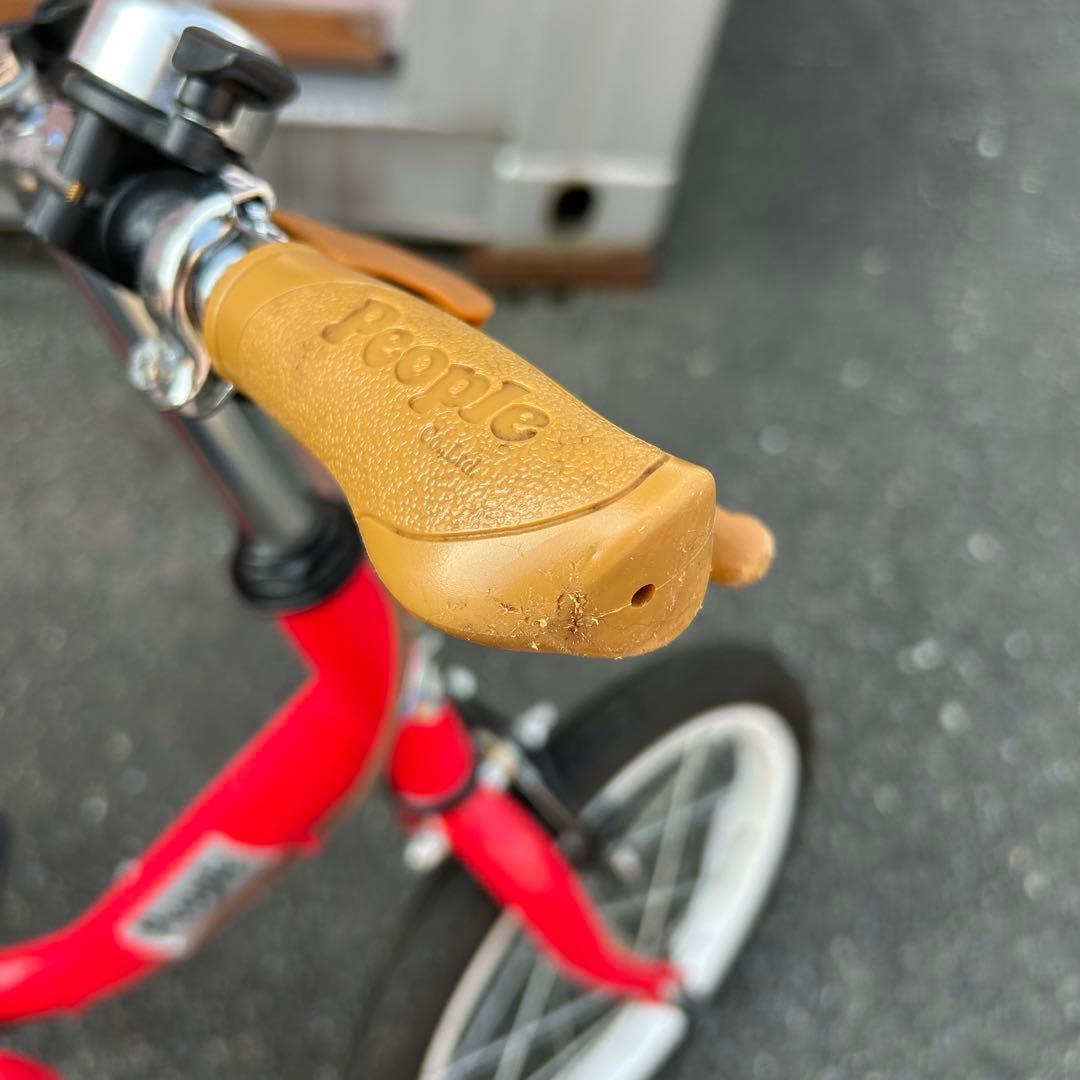 People 自転車 ケッターサイクル 16インチ バランスバイク 子供用 赤