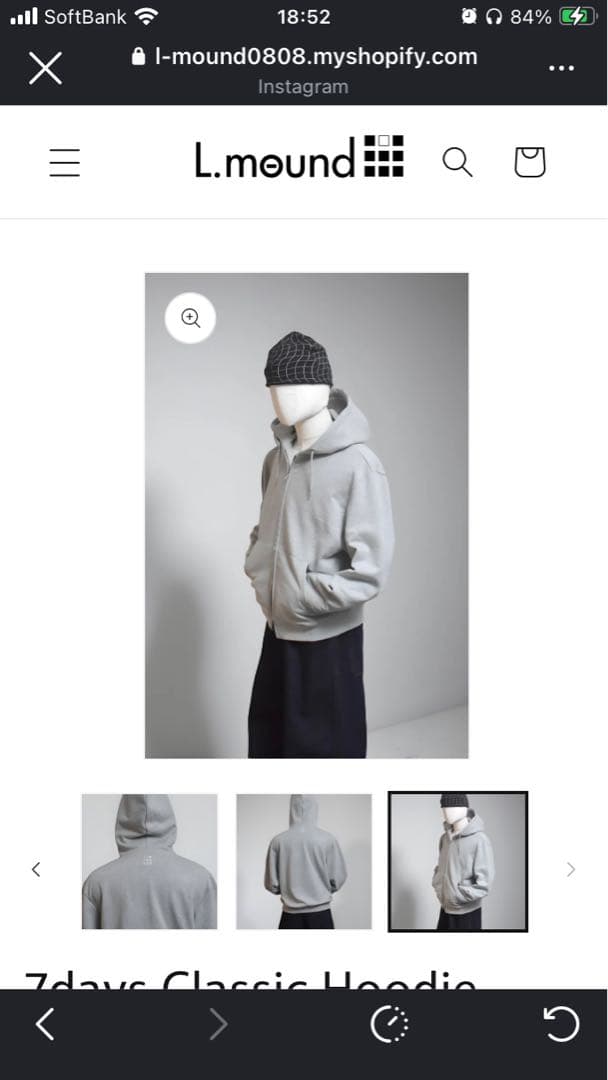 7days Classic Hoodie yuga L.mound スガ着用