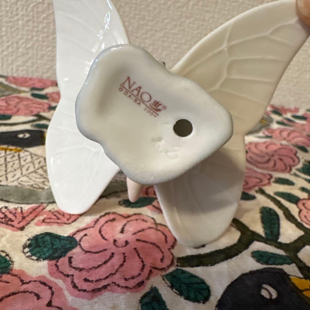 【美品】リヤドロ NAO 陶器 人形　蝶々